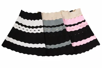 

Top Quality 3 Colors Ladies HL Bandage Skirt A-Line Cute Girl's Skirt Hollow Out Rayon Material Wear