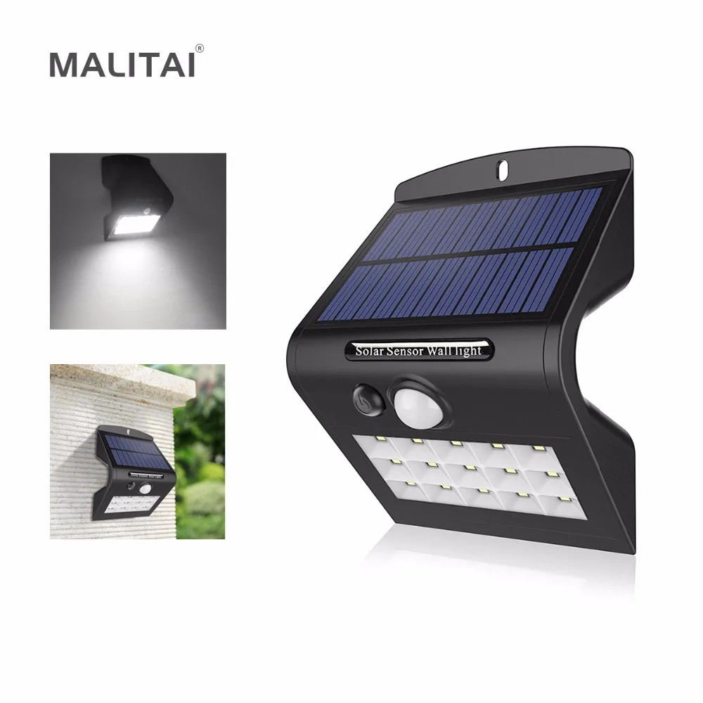 

Novelty LED Solar lamp light Powered by Solar Panel Motion Sensor / CDS Night Sensor For Outdoor Garden Security Emergency Bulb