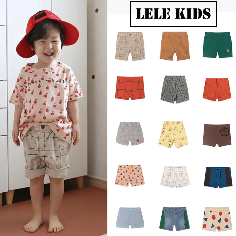 

Bobo TAO2019 Spring Summer Boys Shorts Children Cotton Cool Print Shorts Pants Baby Girls Shorts