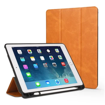 

Universal Business Retro Leather Case for iPad Air2 iPad6 Slim 3 Foldable StandSmart Cover for Apple iPad5 Air Week up and Sleep