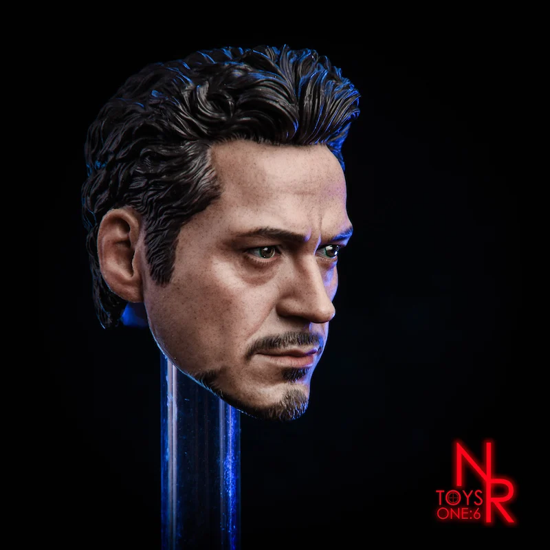 MK5 2,0 Tony Headplay 1/6 масштаб Мстители Железный человек голова Тони лепить гоночный костюм голова резьба модель подходит 1" мужская фигура тела