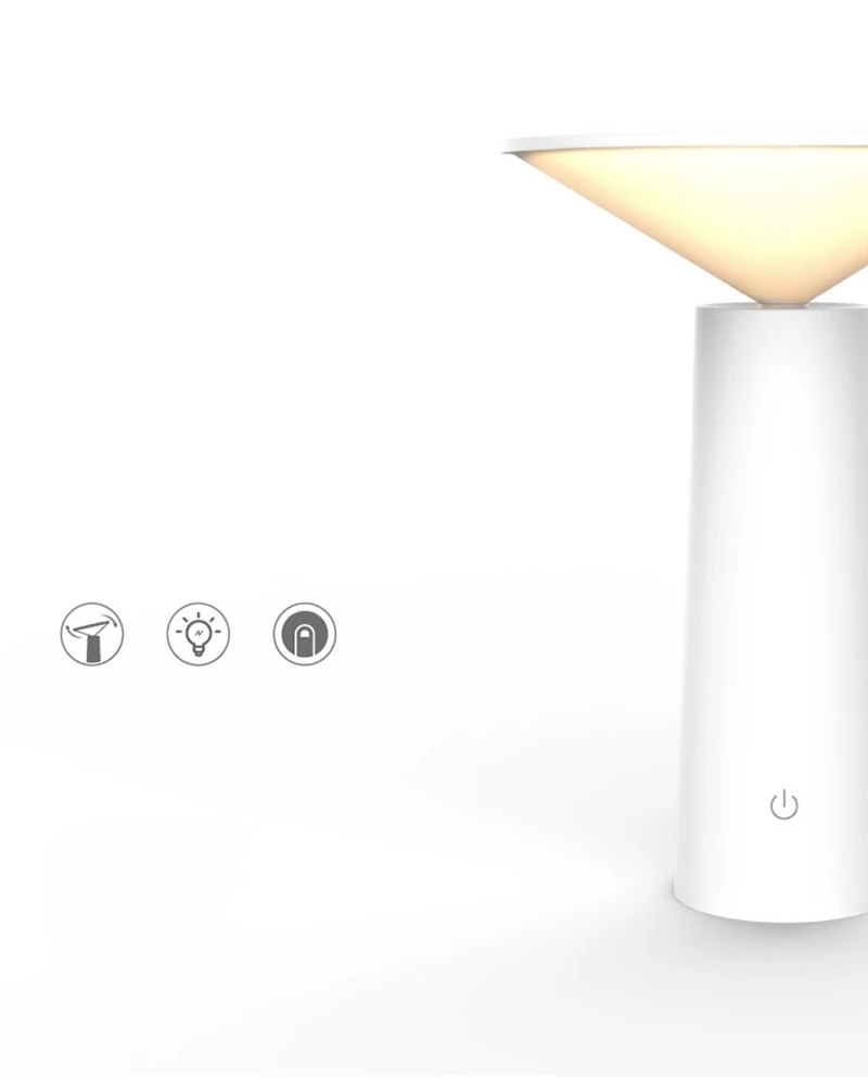 Modern ABS Eye Protection Desk Night Light USB LED Students Reading Book Light Touch Sensor Flexible LED White Black Table Lamp (1)