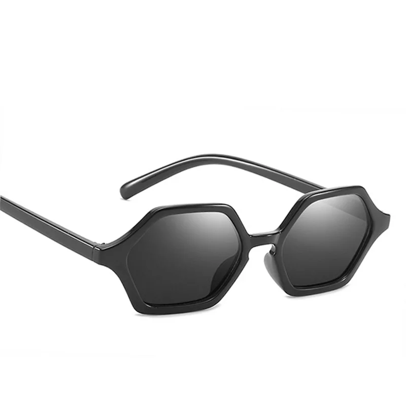 

New Transparent Frame Polygon Sunglasses Cross-border Men and Women Irregular Small Frame European and American Retro Sunglasses