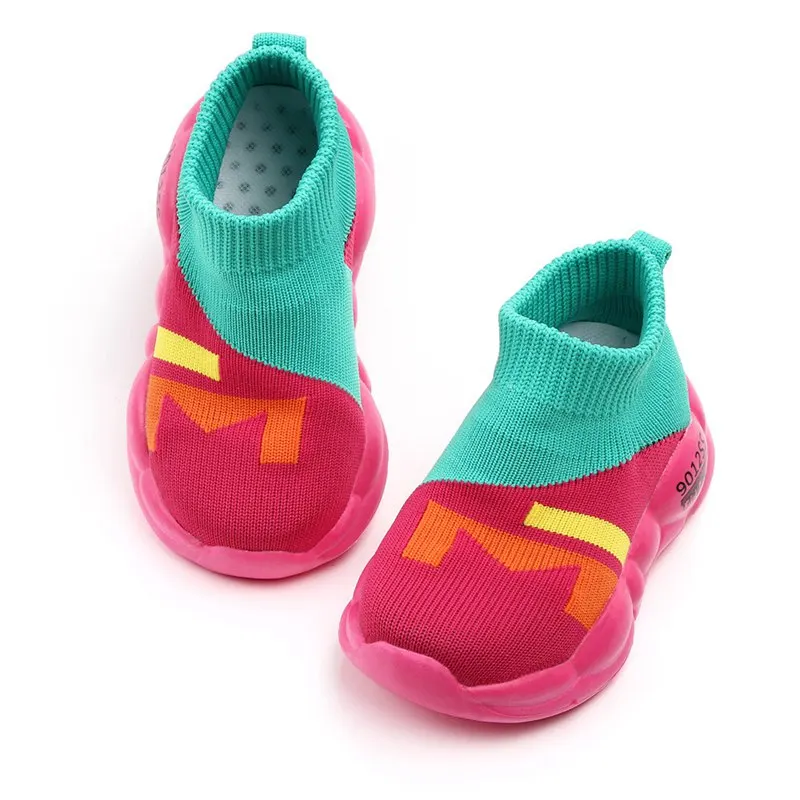 Обувь для младенцев носки для малышей обувь для мальчиков, Сникеры вразлёт, плетение обувь для девочек младенцев Вязание для малышей; теплые ботинки с высокими берцами; Туфли без каблуков
