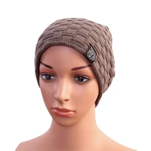 Горячая уличная вязаная шапка для женщин и мужчин двухслойная Толстая пушистая теплая шапка однотонные Осенние Зимние головные уборы