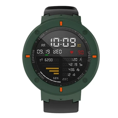 YUEDAER Жесткий ПК защитный чехол для Xiaomi Huami Amazfit Verge 3 Смарт часы Чехол Мода оболочка протектор чехол для часов - Цвет: Amy green