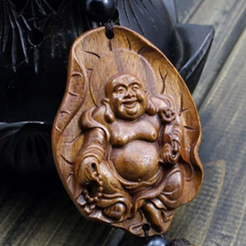 Китай черный Дракон Статуя зверь резьба по дереву ремесла амулеты подвесные украшения для автомобиля Будда Скульптура деревянный ремесло бусины WD025 - Цвет: 6