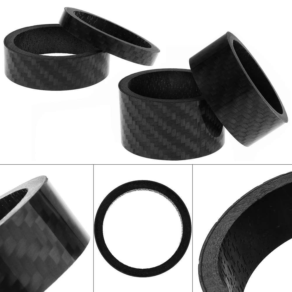 Sale 4pcs/set 1 1/8" 3K Glassy High Strength Carbon Bike Fork Headset