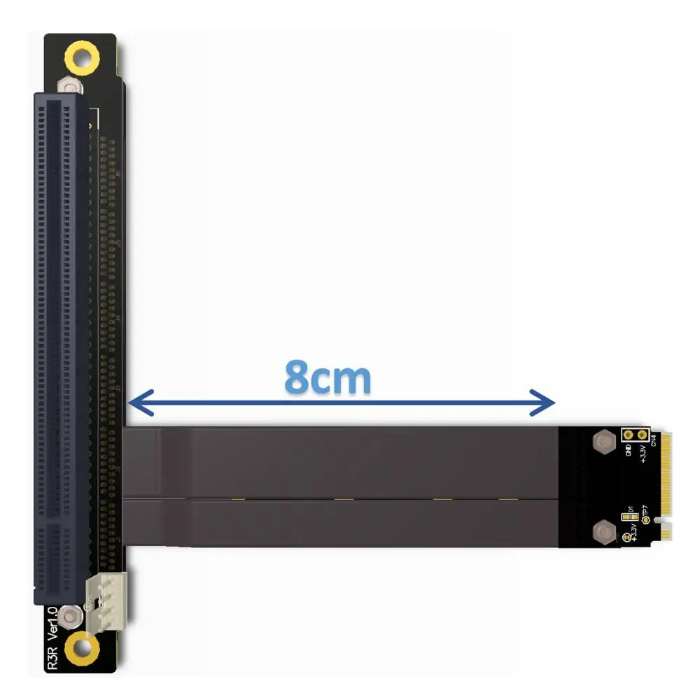 32G/bps PCI e 16x до M2 M.2 для NVMe Key M 2230 2242 2260 2280 Riser Card Gen3.0 кабель PCIe x16 удлинитель с кабелем