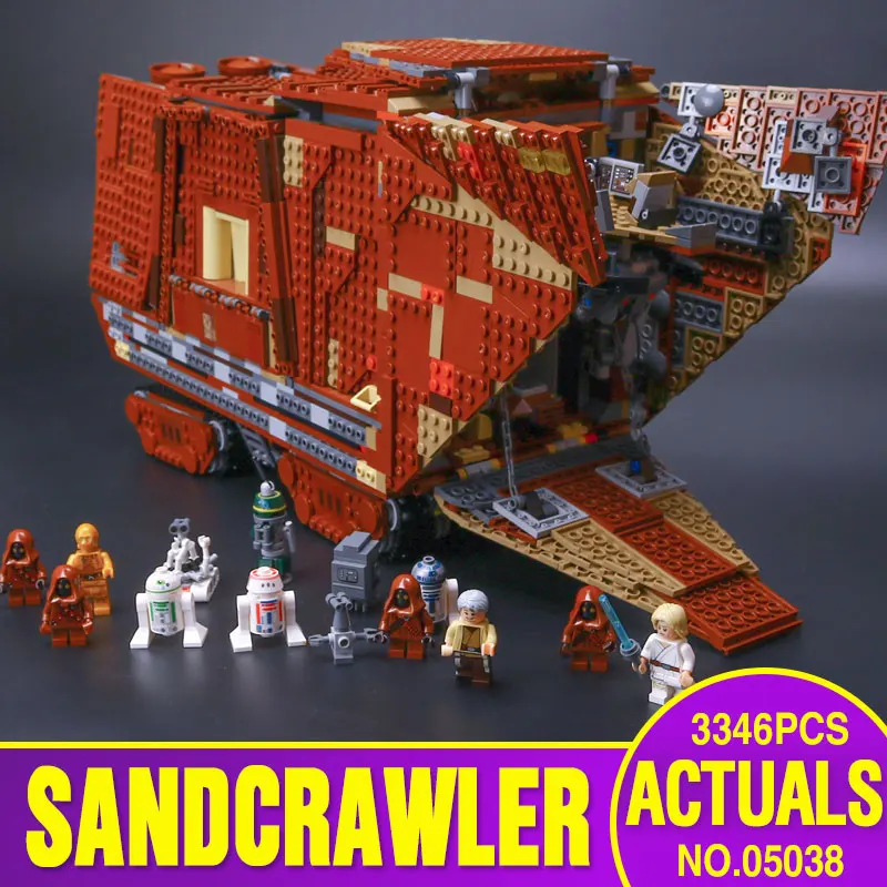 font b Lepin b font 05038 3346pcs Star Wars Sandcrawler Building Blocks Sets Juguete para