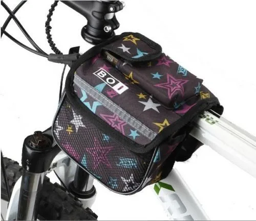 Flash Deal 2018 New Cycling Bike Bicycle Pannier Frame Front Tube Double Bag 4 Colors 4