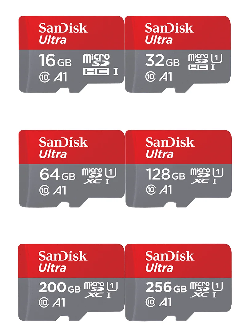 Купить 5 получить 1 Бесплатный карты памяти SanDisk 64 ГБ 32 ГБ Micro SD карт до 98 м/с Class 10 A1 UHS-I Ультра карты памяти Microsd 128 ГБ 200 ГБ