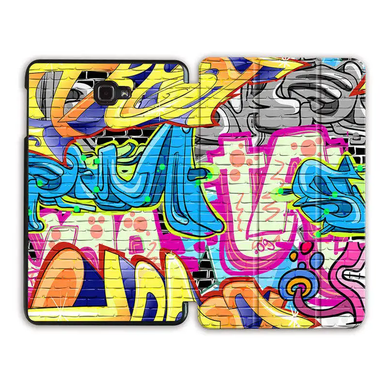 MTT мультяшный чехол с граффити для samsung Galaxy Tab A A6, 10,1 дюймов, SM-T580, T585, тонкий откидной Чехол из искусственной кожи с подставкой, чехол для планшета - Цвет: SS08