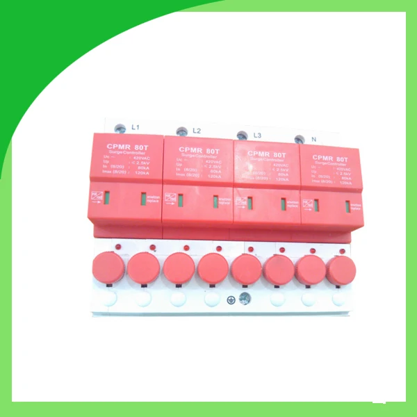 

Ly9-B80 420V 80ka 4pole Fuse Type Thunder Protector Thunder Lightning Protector