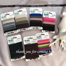 18 шт./компл. волос Веревка для эластичные колготки для девочек сужающаяся к талии черный супер тонкая резиновая повязка на голову и ободки для волос G0409