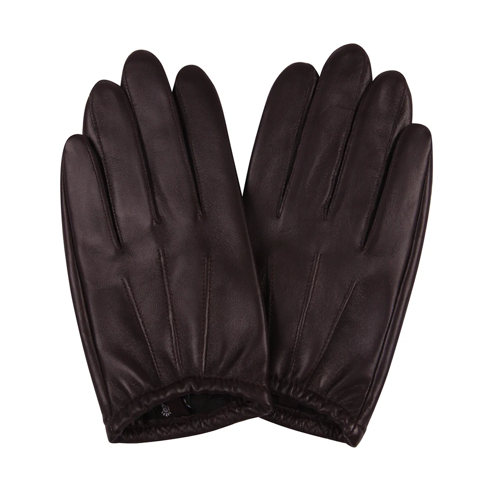 Sheepskin Gloves Male Winter Keep Warm Waterproof Windproof Thin Velvet Lined Touchscreen Genuine Leather Man Gloves M18001PQ-9