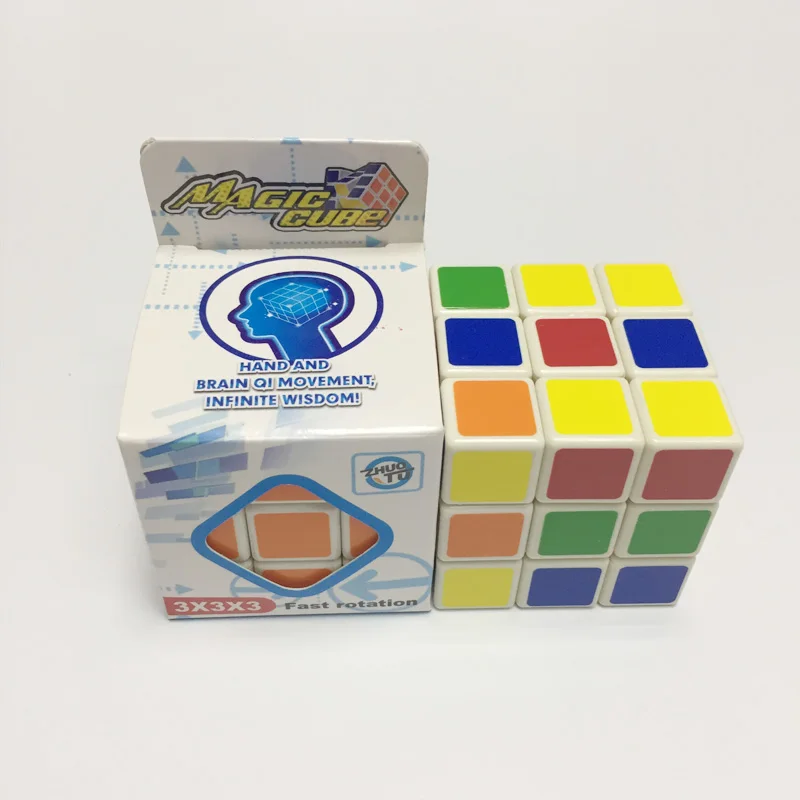 Classic Toys Cube Magic Cubes Professional 3x3x3 5.6CM Sticker Speed Twist Puzzle Gifts Toys for Children