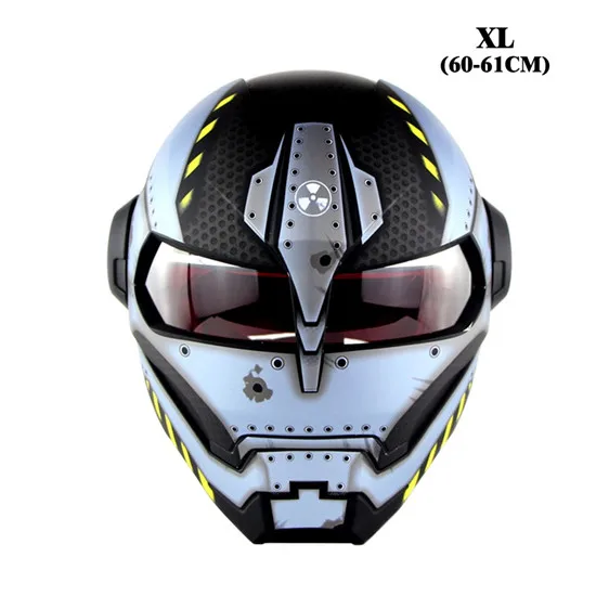 WEST BIKING, персонализированный велосипедный шлем для мотокросса, мотоциклетный шлем, винтажный ездовой съемный шлем, велосипедный шлем - Цвет: robot XL