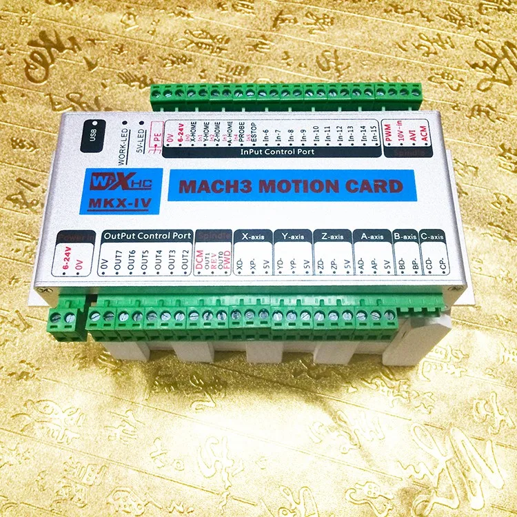 

Revolutionary 4 Axis Mach3 CNC USB Motion Controller Card 2000KHz Stepper/Servo motor driver used CNC breakout board
