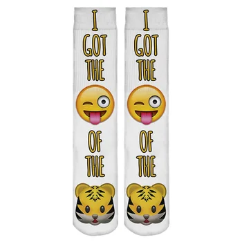 

tiger face 3d digital printing stockings 15" length