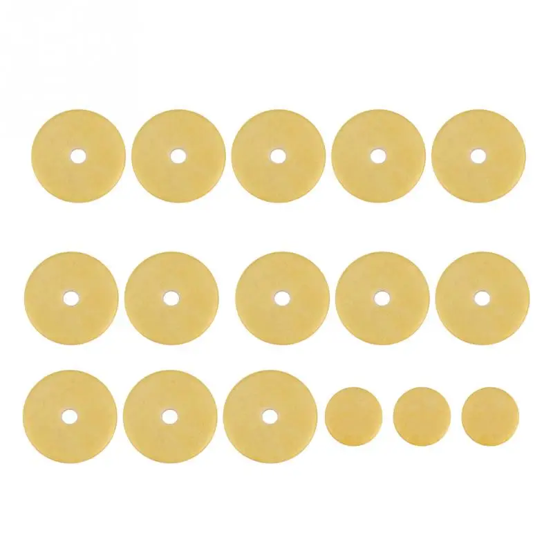16Pcs/lot 4 Size Yellow Quality Durable Felt Flute Pads Close Pads Hole