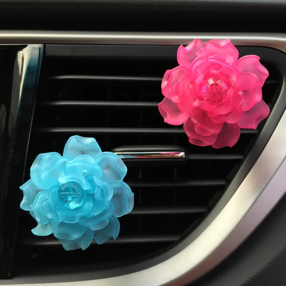 Автомобиль-Стайлинг WUPP освежители автомобиля любящий подарок воздушный выход ароматный парфюм цветок освежитель диффузор Камелия td1211