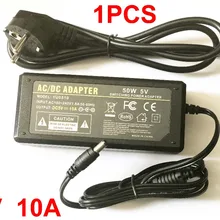 Высокая qualitydc 5 V 10A светодиодный Питание для WS2812B WS2811 LPD8806 WS2801 Светодиодные ленты света, Великобритания, США, ЕС, штепсельная вилка австралийского стандарта