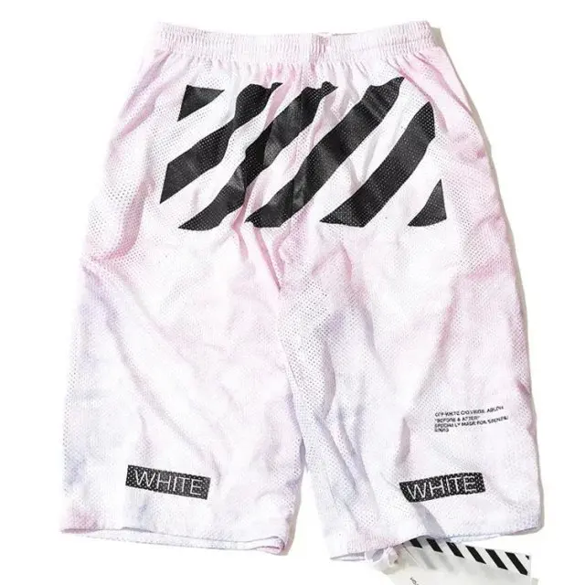 off white tie dye shorts