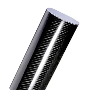 

5D Car Sticker 50X200cm Glossy Carbon Fiber Vinyl Film Wrap Foil Waterproof DIY Car Decorative Sticker Black Car Styling Decal
