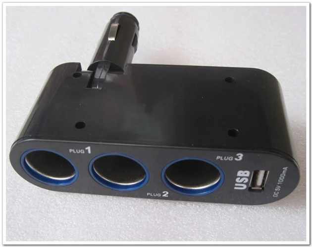 3 розетки Splitter Зарядное устройство Адаптеры питания с 1 USB Порты и разъёмы DC 5 В 1A