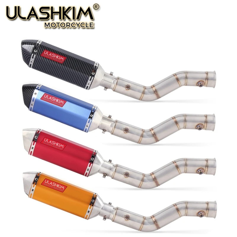 

Motorcycle Exhaust Muffler Escape Full System Middle Link Pipe Slip On For yamaha YZF1000 YZF R1 2009 2010 2011 2012 2013 2014