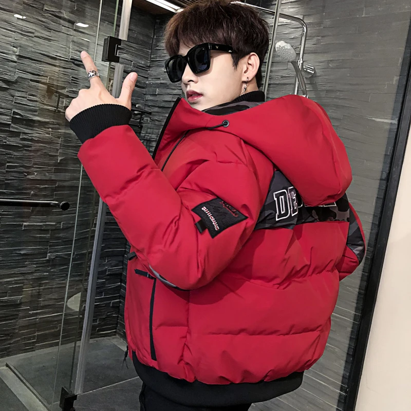 

2018 new fashion winter men's padding hoody jacket windbreaker waterproof parka warm coat