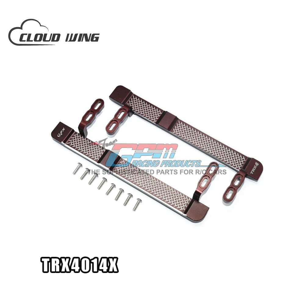 

TRAXXAS TRX-4 TRX4 82056-4 Aluminum alloy side steps footboard glittering reticular style adjustable-set high quality TRX4014X
