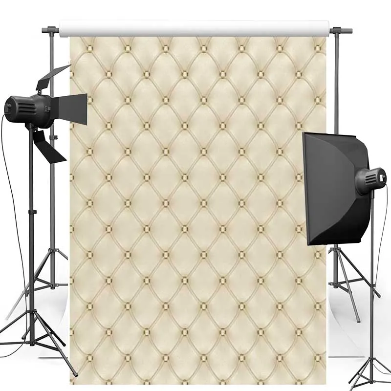 DAWNKNOW Vinyl Backdrops for photo studio Baroque bed headboard tufted New Fabric Flannel Photography Background For Wedding 611 |