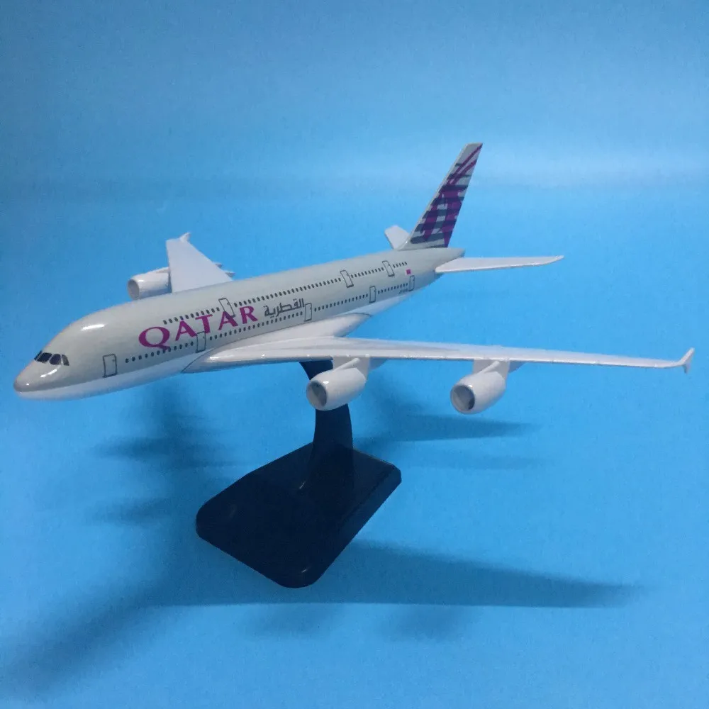 Модель самолета JASON TUTU 20 см модель из Катара аэробус A380 1:200 Литые металлические