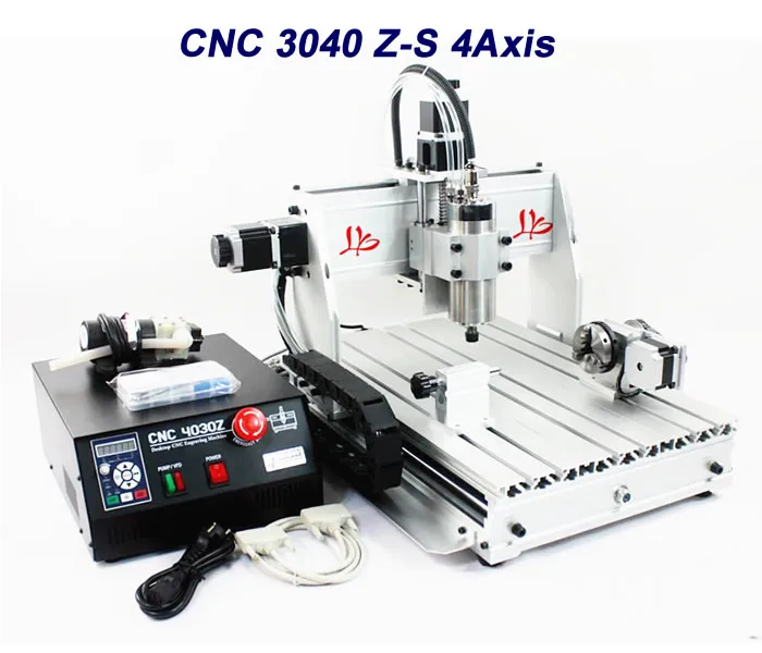 2017 cnc router 4 axis 800w 3040Z S ball screw mini cnc drilling