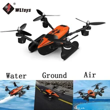 2017 New Arrival WLTOYS Q353 RC Drone RTF 2.4G 6-Axis Air Land Sea Mode/ Headless Mode One Key Return RC Quadcopter Orange
