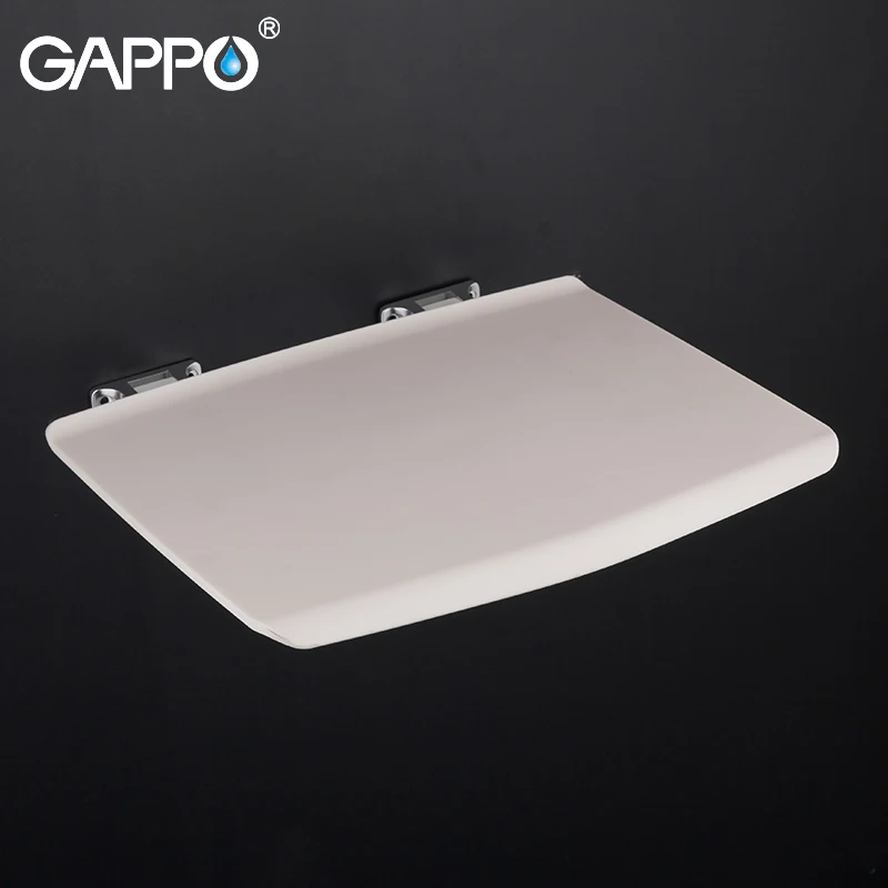 

GAPPO Wall Mounted Shower Seats bathroom folding chair white shower bench stool toilet wall mounted saving space folding seat