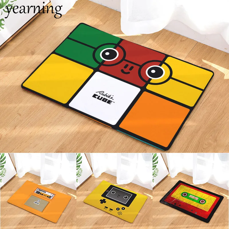 Game Machine Pattern Floor Mat Recorder Print Anti-Slip Coral Flee Doormat Carpet Rug Use Hallway Kitchen Bedroom Bathroom Home Game Machine Pattern Floor Mat Recorder Print Anti-Slip Coral Flee Doormat Carpet Rug Use Hallway Kitchen Bedroom Bathroom Home