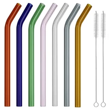 Reusable Pyrex Glass Drinking Straw