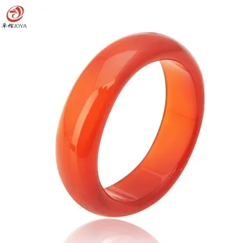 Hot Sale high quality Natural red agate jade Crystal jewelry engagement wedding rings for women and men Love gifts Wholesale