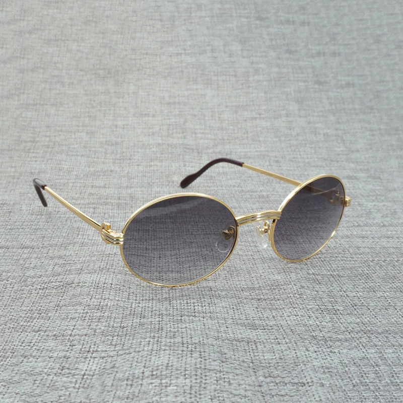 

Vintage Round Sunglasses Goggles Men Metal Frame Eyewear For Summer Outdoor Clear Glasses Women Accessories Oculos Gafas 8008