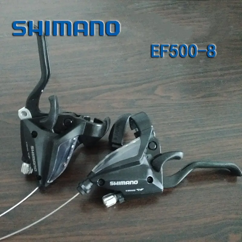 SHIMANO, ST-EF500-7, 8 велосипедных тормозов, набор, MTB, тормозные рычаги и рычаги переключения передач, 3x7 S, 3x8 s, 21 s/24 s