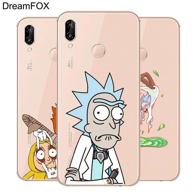 

DREAMFOX L544 Rick And Morty Soft TPU Silicone Case Cover For Huawei Honor 6A 6C 7X 9 10 P20 Lite Pro P Smart
