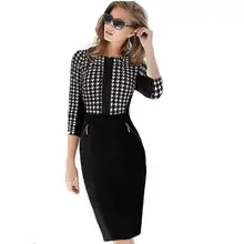 Клубное платье,, летнее женское офисное платье в стиле пэчворк, зауженные платья-карандаш длиной до колена, большие размеры, женские платья