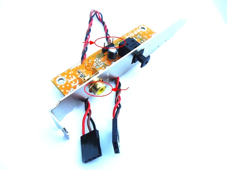 

SPDIF Optical Audio RCA Out Plate Cable Bracket mainboard digital audio output for ASUS Gigabyte MSI Motherboard