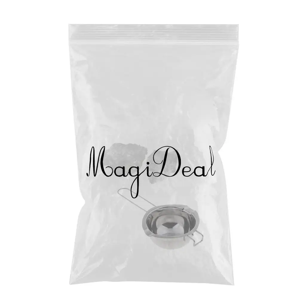 Stainless Steel Candle Wax Melting Pot Tools And 200g Basic Jelly Wax For DIY Scented Candle Making Valentine Gifts