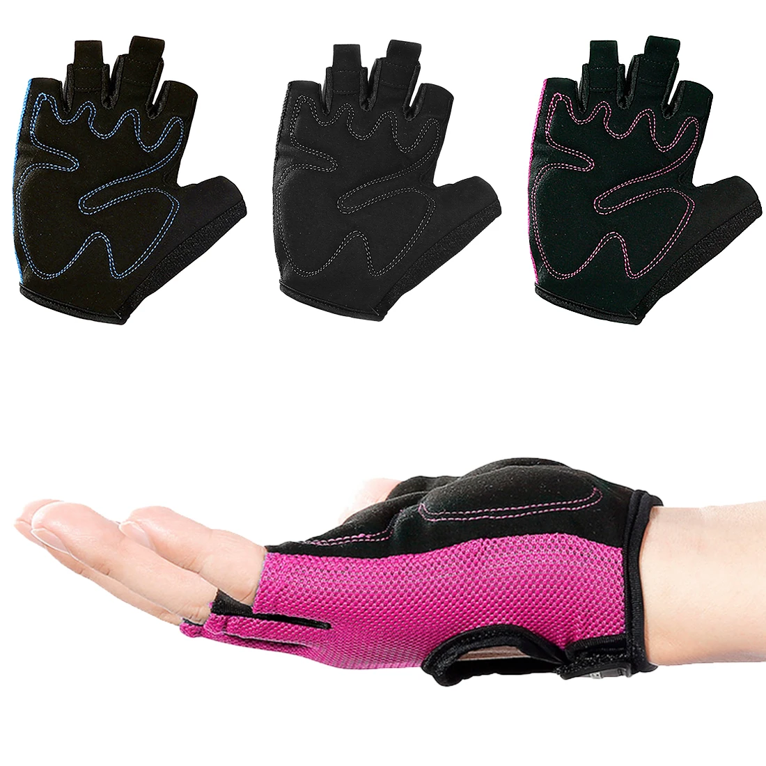 2018 S-XL Gym Gloves Heavyweight Sports Exercise Weight Lifting Gloves Body Building Training Sport Fitness Gloves