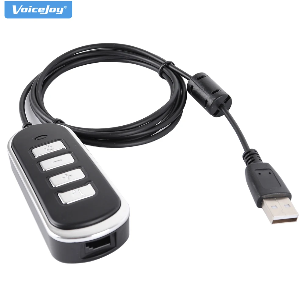 Модульный разъем RJ9 к usb адаптерному кабелю с выключателем звука и регулятором