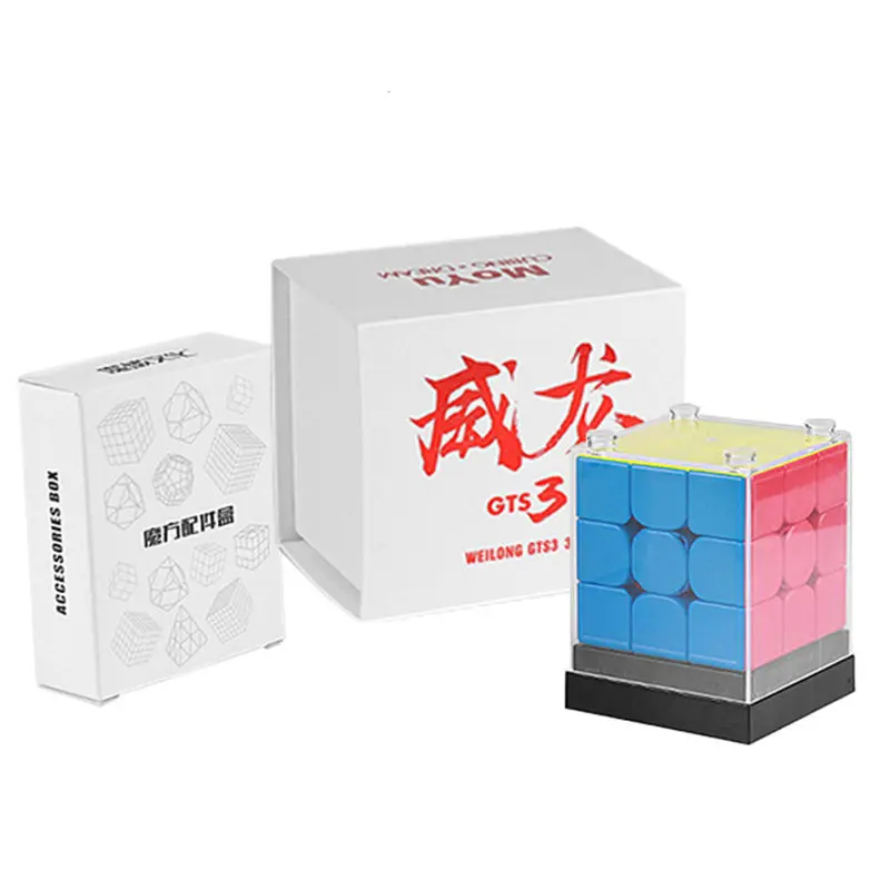 Moyu Weilong GTS3 кубик рубика 3x3x3 Magic Cube Puzzle WeilongGTS V3 Скорость Cube GTS 3 не магнитная Cubo Magico профессиональные игрушки для детей